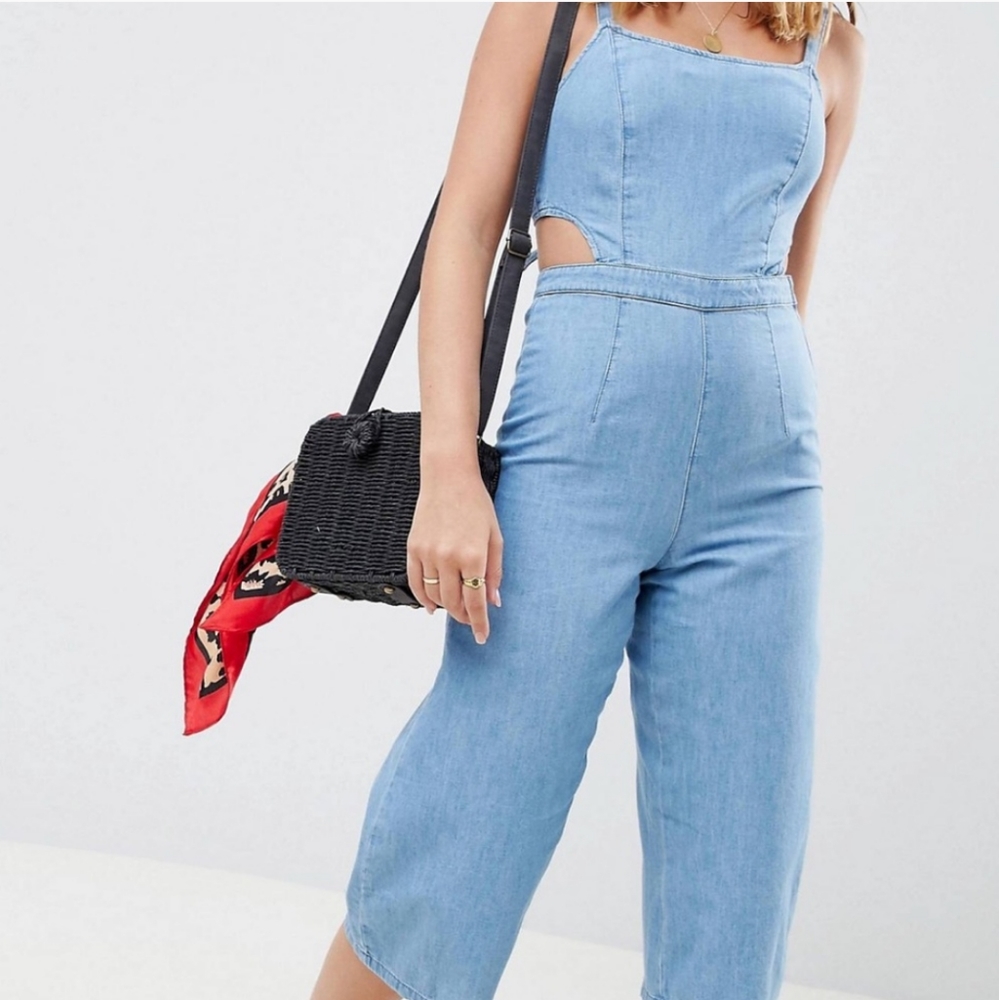 New look denim jumpsuit from ASOS